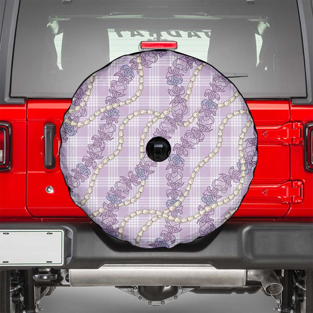 Pua Kalaunu Lei Spare Tire Cover Palaka Pattern