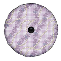 Pua Kalaunu Lei Spare Tire Cover Palaka Pattern