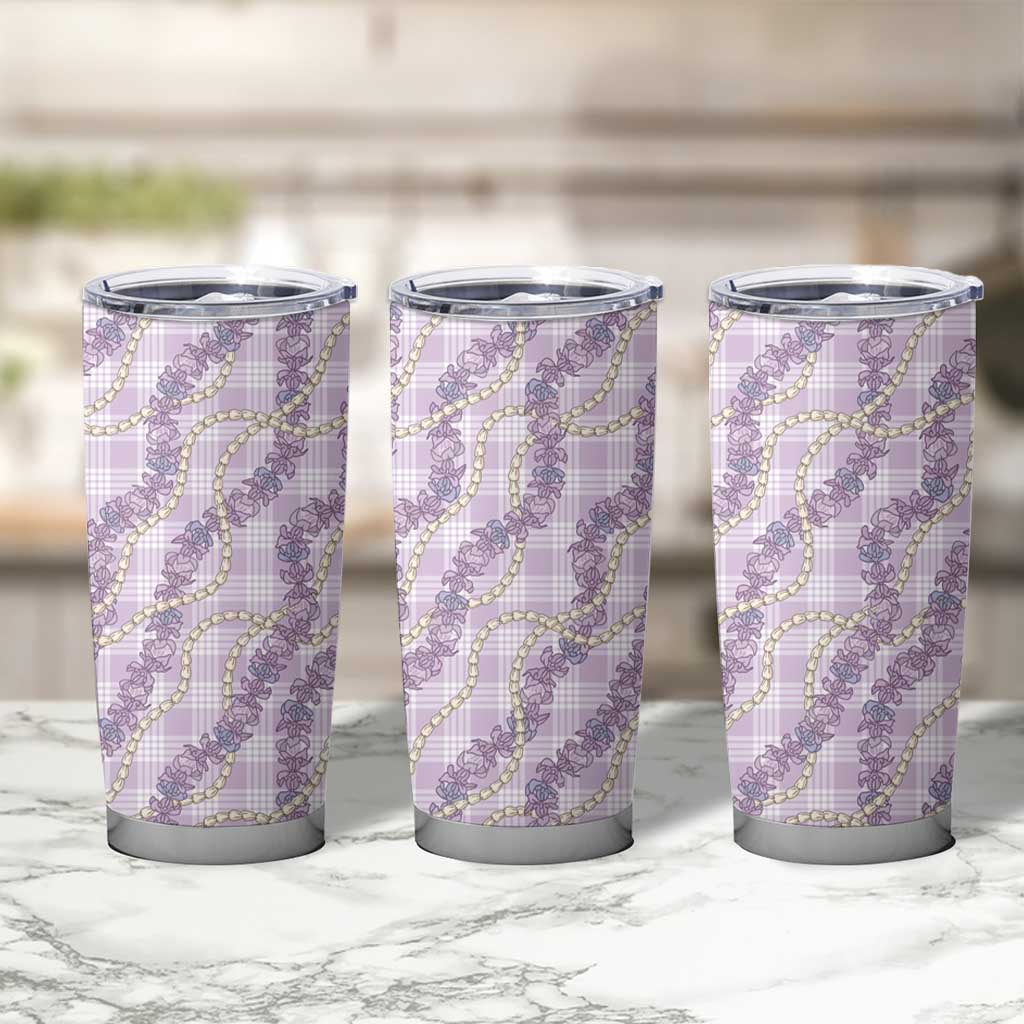 Pua Kalaunu Lei Tumbler Cup Palaka Pattern