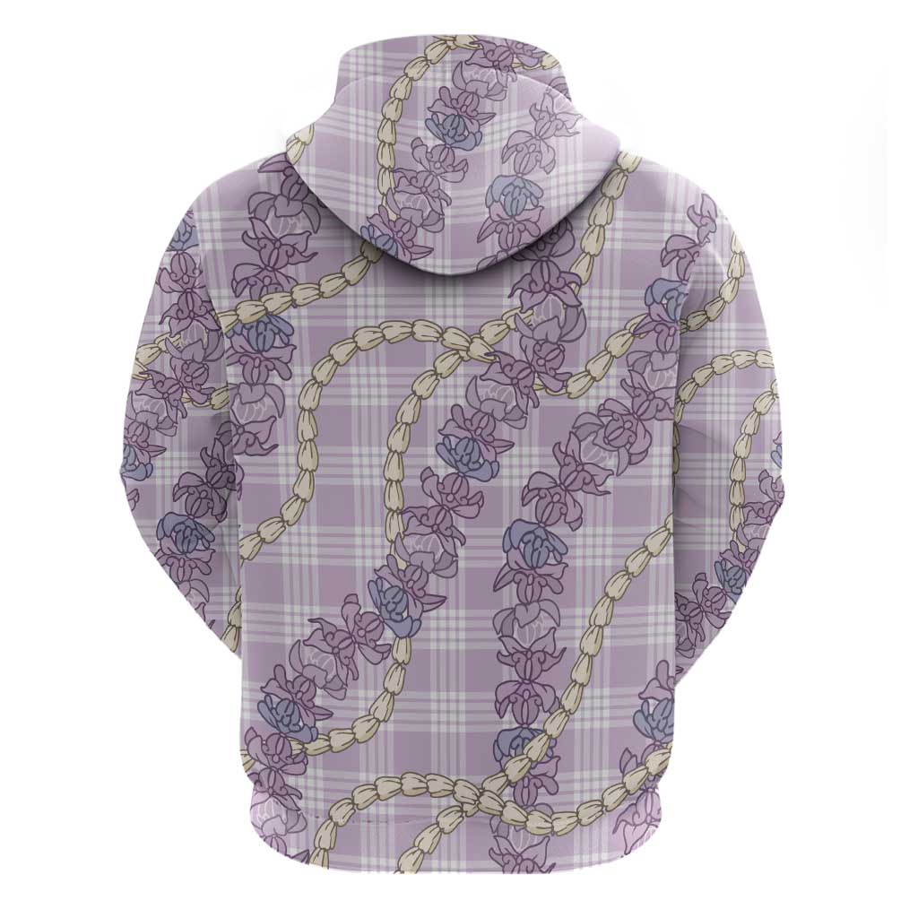 Pua Kalaunu Lei Zip Hoodie Palaka Pattern