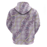 Pua Kalaunu Lei Zip Hoodie Palaka Pattern