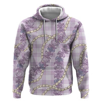 Pua Kalaunu Lei Zip Hoodie Palaka Pattern