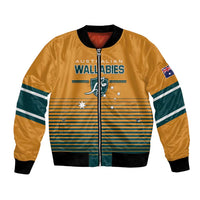 Custom Rugby Australia Bomber Jacket Junior Wallabies Go Champions