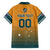 Custom Rugby Australia Family Matching Short Sleeve Bodycon Dress and Hawaiian Shirt Junior Wallabies Go Champions