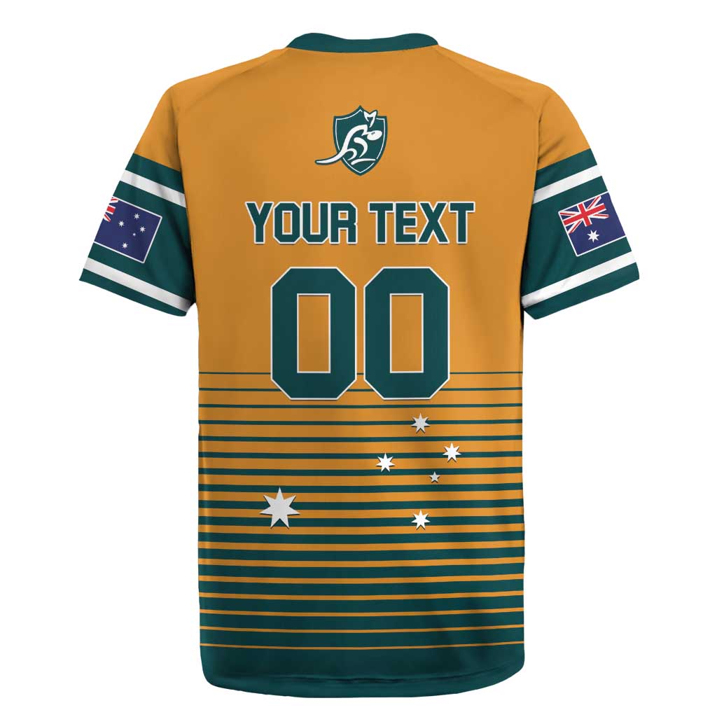 Custom Rugby Australia Rugby Jersey Junior Wallabies Go Champions