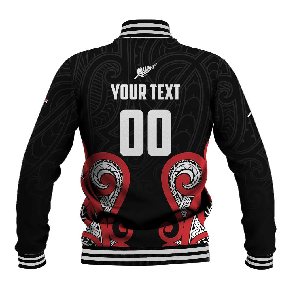 Custom Rugby New Zealand Baseball Jacket Baby Black Go Champions