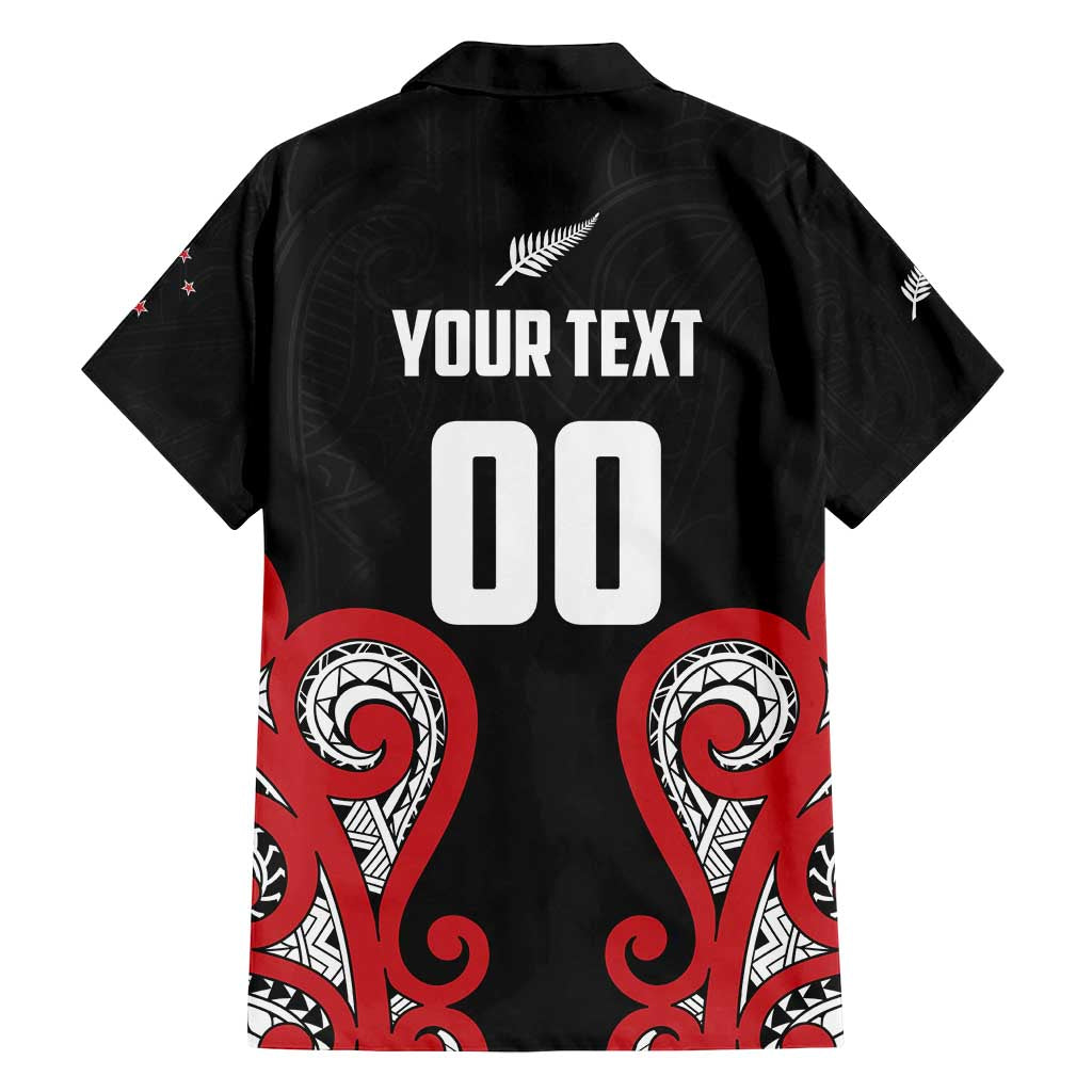 Custom Rugby New Zealand Family Matching Long Sleeve Bodycon Dress and Hawaiian Shirt Baby Black Go Champions LT01 - Polynesian Pride