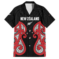 Custom Rugby New Zealand Family Matching Short Sleeve Bodycon Dress and Hawaiian Shirt Baby Black Go Champions LT01 Dad's Shirt - Short Sleeve Black - Polynesian Pride
