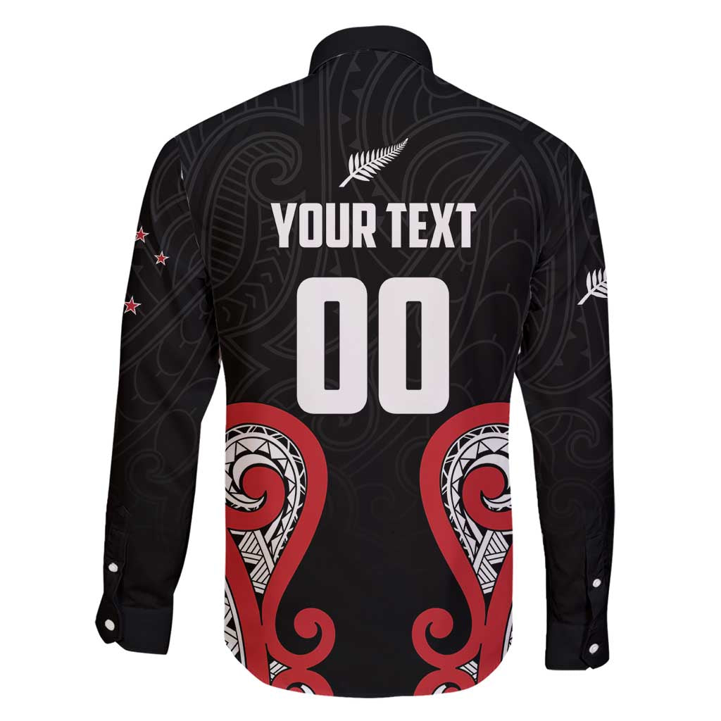 Custom Rugby New Zealand Family Matching Short Sleeve Bodycon Dress and Hawaiian Shirt Baby Black Go Champions LT01 - Polynesian Pride