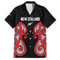 Custom Rugby New Zealand Family Matching Tank Maxi Dress and Hawaiian Shirt Baby Black Go Champions LT01 Dad's Shirt - Short Sleeve Black - Polynesian Pride