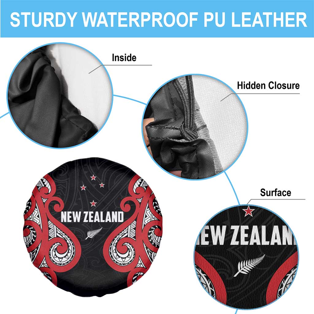 Rugby New Zealand Spare Tire Cover Baby Black Go Champions