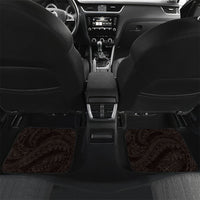 Monstera Plumeria Flowers Red Car Mats Polynesian Pattern