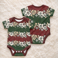 Hawaiian Hibiscus Christmas Color Baby Onesie Unique LT01 - Polynesian Pride