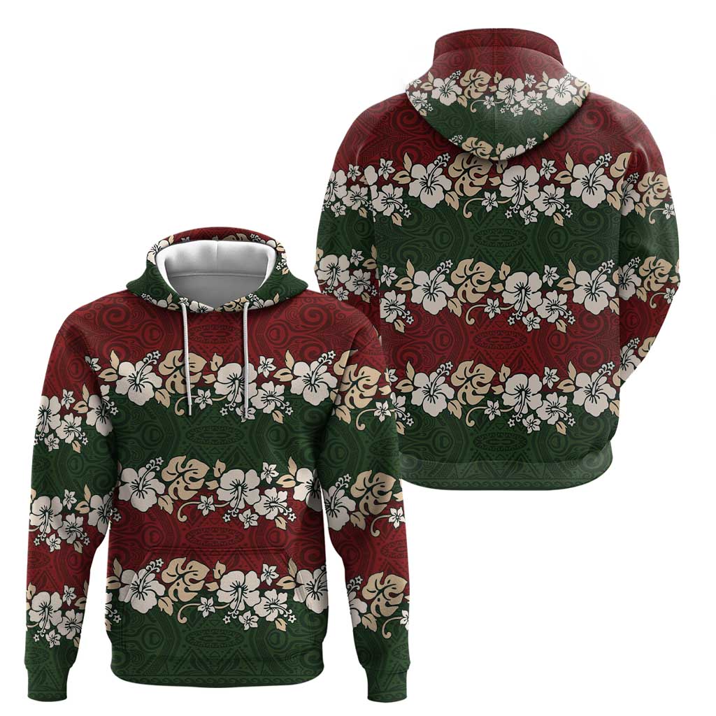 Hawaiian Hibiscus Christmas Color Hoodie Unique