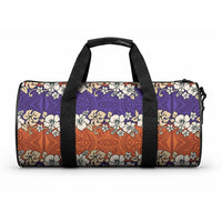 Hawaiian Hibiscus Duffle Bag Orange and Purple Unique LT01 One size Orange - Polynesian Pride