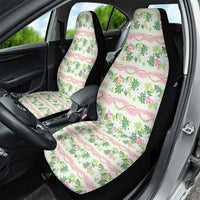 Monstera Tiare Plumeria Lei Pattern Car Seat Cover Green Version