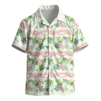 Monstera Tiare Plumeria Lei Pattern Kid Hawaiian Shirt Green Version LT01 - Polynesian Pride