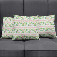 Monstera Tiare Plumeria Lei Pattern Pillow Cover Green Version LT01 - Polynesian Pride
