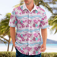 Monstera Tiare Plumeria Lei Pattern Hawaiian Shirt Pink Version LT01 - Polynesian Pride