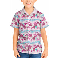 Monstera Tiare Plumeria Lei Pattern Hawaiian Shirt Pink Version LT01 - Polynesian Pride