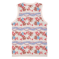 Monstera Tiare Plumeria Lei Pattern Basketball Jersey Red Version LT01 - Polynesian Pride