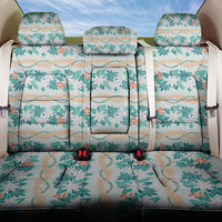 Monstera Tiare Plumeria Lei Pattern Back Car Seat Cover Teal Version LT01 One Size Teal - Polynesian Pride