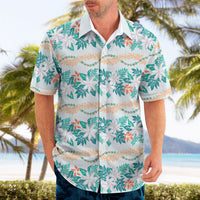 Monstera Tiare Plumeria Lei Pattern Hawaiian Shirt Teal Version LT01 - Polynesian Pride