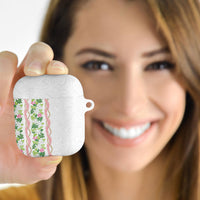 Monstera Tiare Plumeria AirPods Case Green Polynesian Pattern LT01 - Polynesian Pride