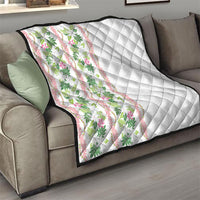 Monstera Tiare Plumeria Quilt Green Polynesian Pattern LT01 - Polynesian Pride