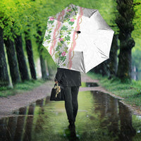 Monstera Tiare Plumeria Umbrella Green Polynesian Pattern LT01 - Polynesian Pride