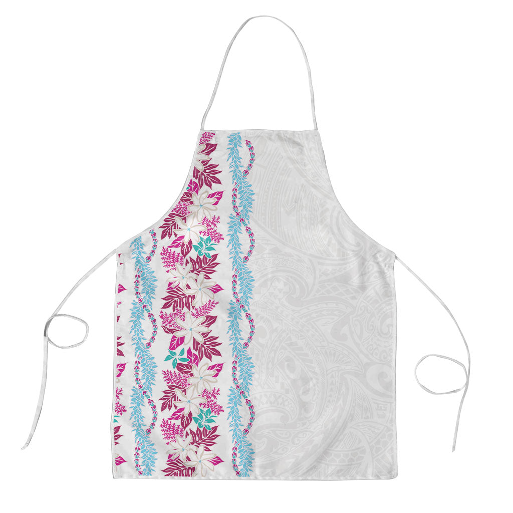 Monstera Tiare Plumeria Apron Pink Polynesian Pattern LT01 Pink - Polynesian Pride
