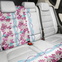 Monstera Tiare Plumeria Back Car Seat Cover Pink Polynesian Pattern LT01 - Polynesian Pride