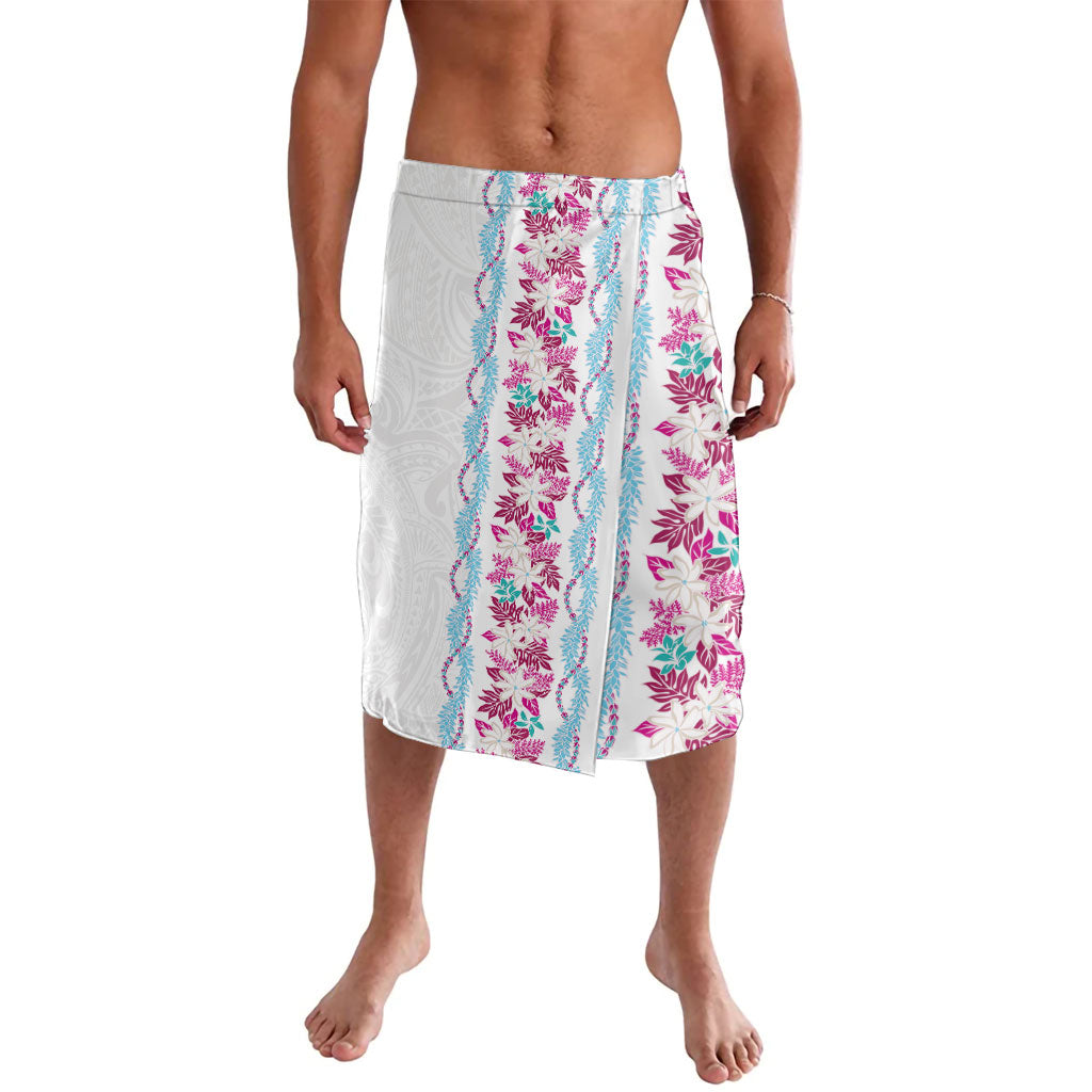 Monstera Tiare Plumeria Lavalava Pink Polynesian Pattern LT01 Pink - Polynesian Pride