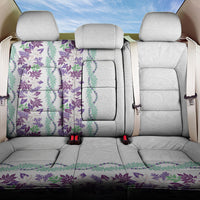 Monstera Tiare Plumeria Back Car Seat Cover Purple Polynesian Pattern LT01 One Size Purple - Polynesian Pride