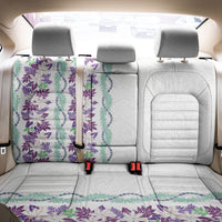 Monstera Tiare Plumeria Back Car Seat Cover Purple Polynesian Pattern LT01 - Polynesian Pride