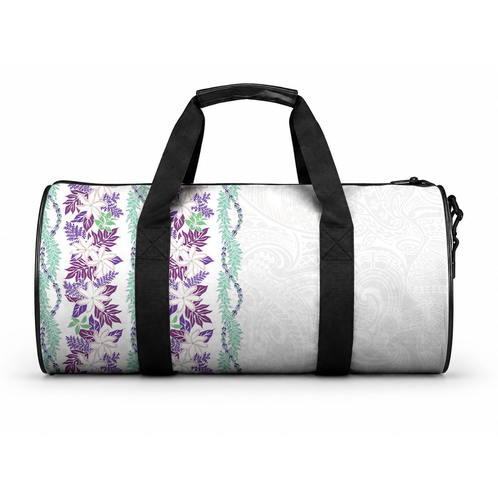Monstera Tiare Plumeria Duffle Bag Purple Polynesian Pattern LT01 One size Purple - Polynesian Pride