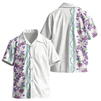 Monstera Tiare Plumeria Kid Hawaiian Shirt Purple Polynesian Pattern LT01 - Polynesian Pride