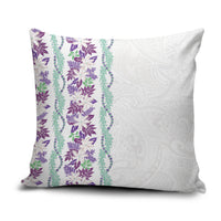 Monstera Tiare Plumeria Pillow Cover Purple Polynesian Pattern LT01 Purple - Polynesian Pride