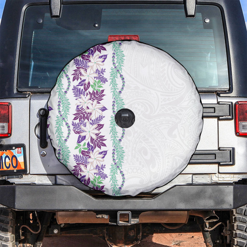 Monstera Tiare Plumeria Spare Tire Cover Purple Polynesian Pattern LT01 Purple - Polynesian Pride