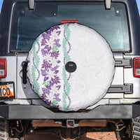 Monstera Tiare Plumeria Spare Tire Cover Purple Polynesian Pattern LT01 Purple - Polynesian Pride