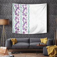 Monstera Tiare Plumeria Tapestry Purple Polynesian Pattern LT01 Purple - Polynesian Pride