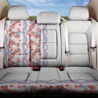 Monstera Tiare Plumeria Back Car Seat Cover Red Polynesian Pattern LT01 One Size Red - Polynesian Pride