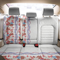 Monstera Tiare Plumeria Back Car Seat Cover Red Polynesian Pattern LT01 - Polynesian Pride