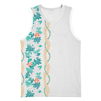 Monstera Tiare Plumeria Basketball Jersey Teal Polynesian Pattern LT01 Unisex Teal - Polynesian Pride
