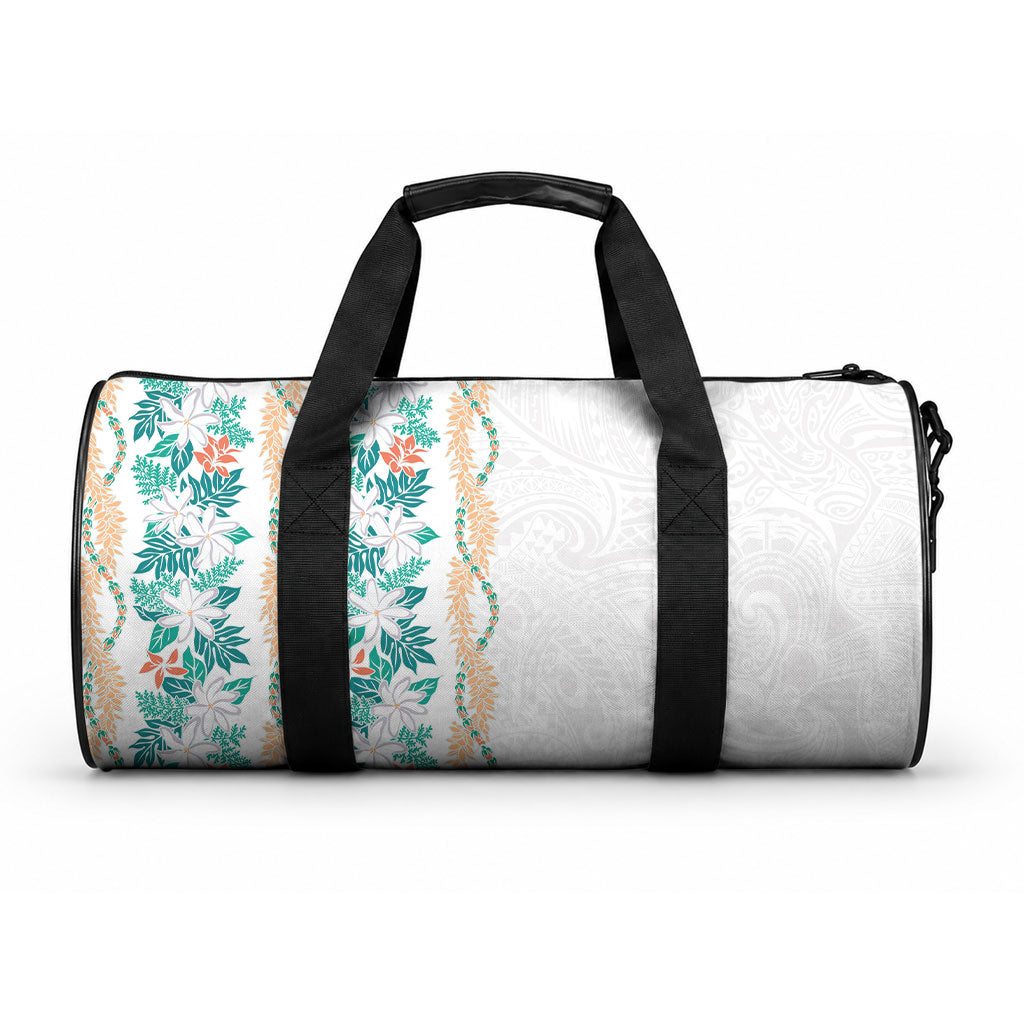 Monstera Tiare Plumeria Duffle Bag Teal Polynesian Pattern LT01 One size Teal - Polynesian Pride