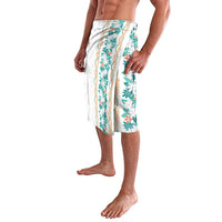 Monstera Tiare Plumeria Lavalava Teal Polynesian Pattern LT01 - Polynesian Pride