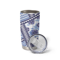 Hawaii Quilt Tumbler Cup Kakau Polynesian Pattern Blue Version LT01 - Polynesian Pride