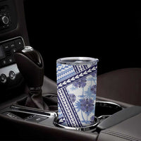 Hawaii Quilt Tumbler Cup Kakau Polynesian Pattern Blue Version LT01 - Polynesian Pride