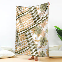 Hawaii Quilt Blanket Kakau Polynesian Pattern Gold Version LT01 Gold - Polynesian Pride