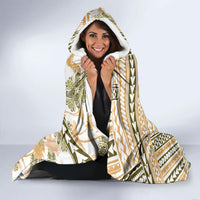 Hawaii Quilt Hooded Blanket Kakau Polynesian Pattern Gold Version LT01 - Polynesian Pride